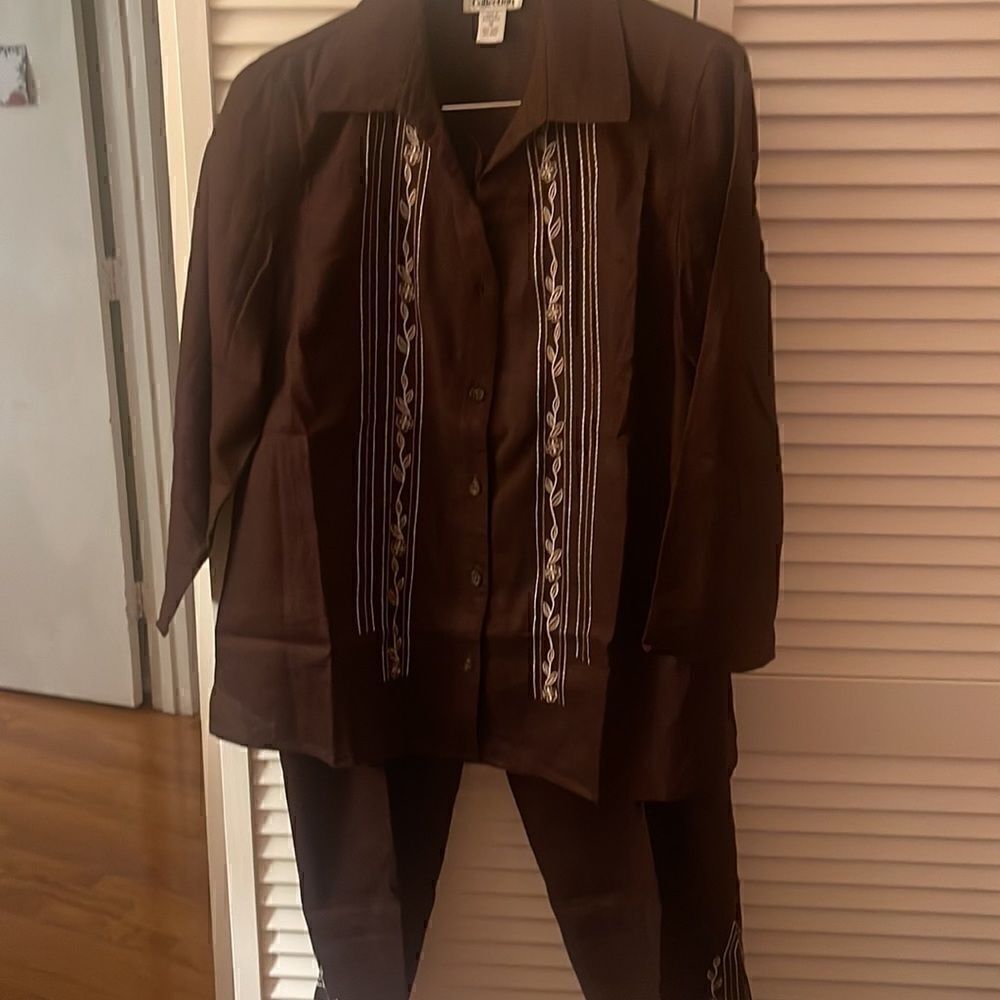 Style & Co Collection 100% Linen 3 PC Pants Suit